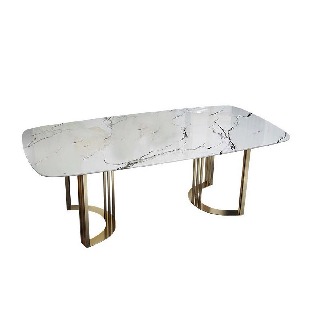 LUXORA DT1068 Luxury Sintered Stone 130-140-160cm Dining Style Light Table