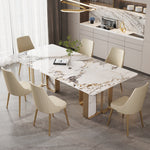 LUXORA DT1070 Sintered Stone Style 140-160-180cm Light Dining Luxury Table