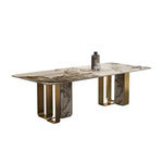 LUXORA DT1070 Sintered Stone Style 140-160-180cm Light Dining Luxury Table