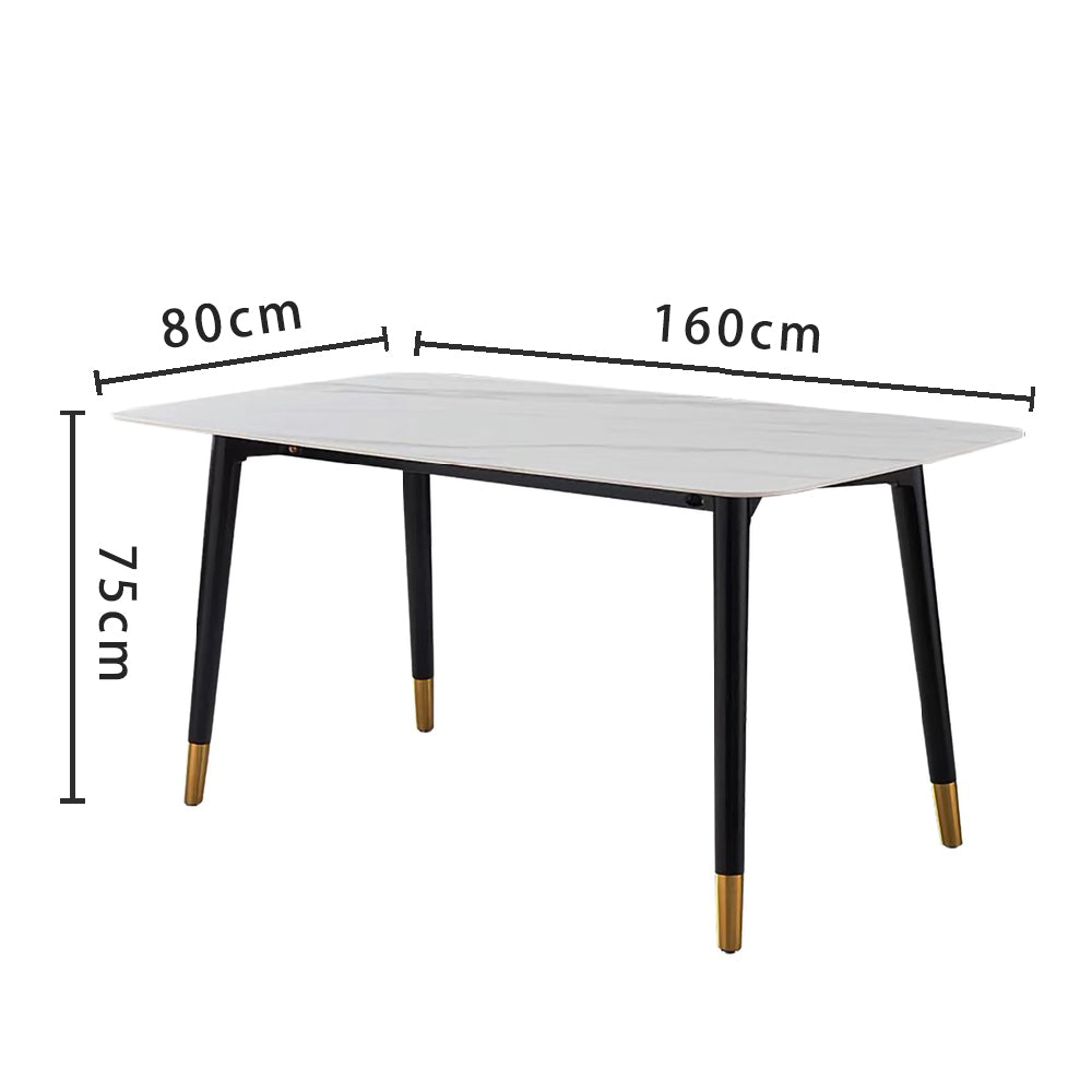 LIVARA DT1073 Style Sintered Light Luxury 120-140-160cm Stone Dining Table