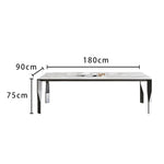 LIVARA DT1075 Style Dining Minimalist Sintered 140-160-180cm Stone Table