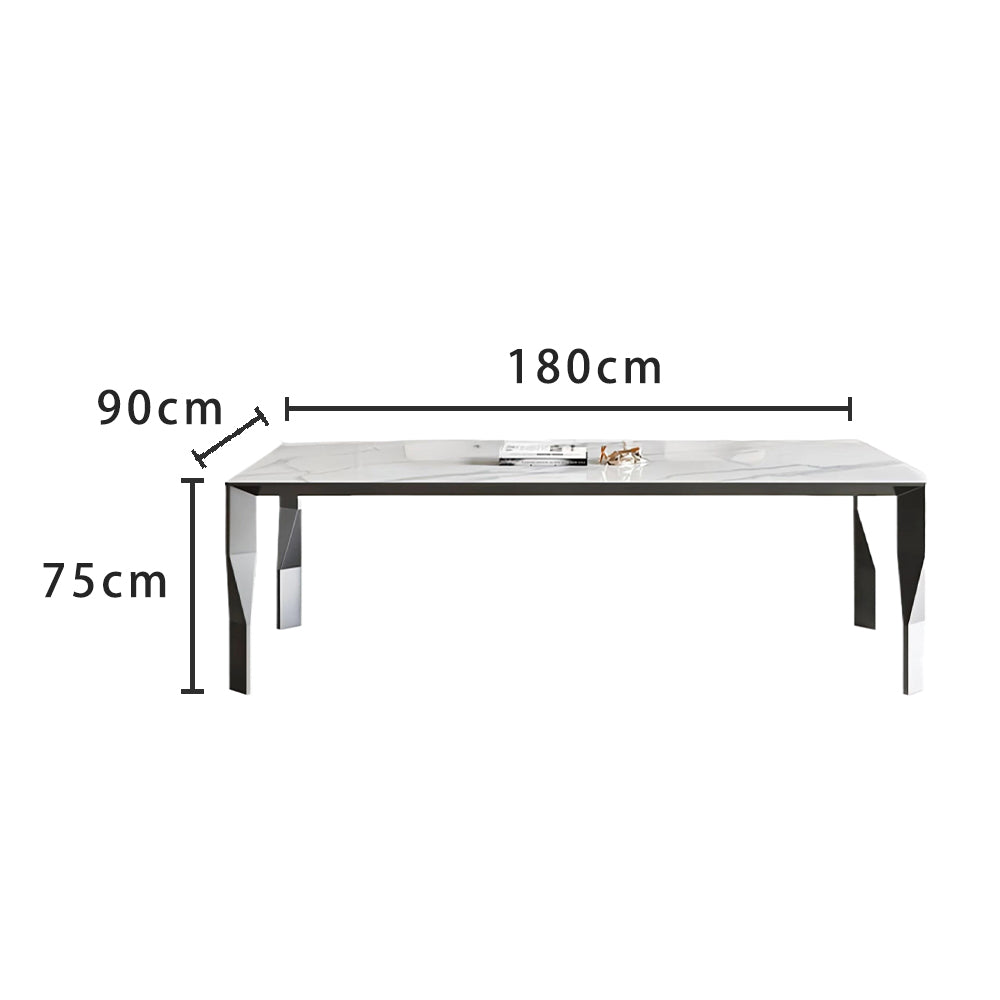 LIVARA DT1075 Style Dining Minimalist Sintered 140-160-180cm Stone Table