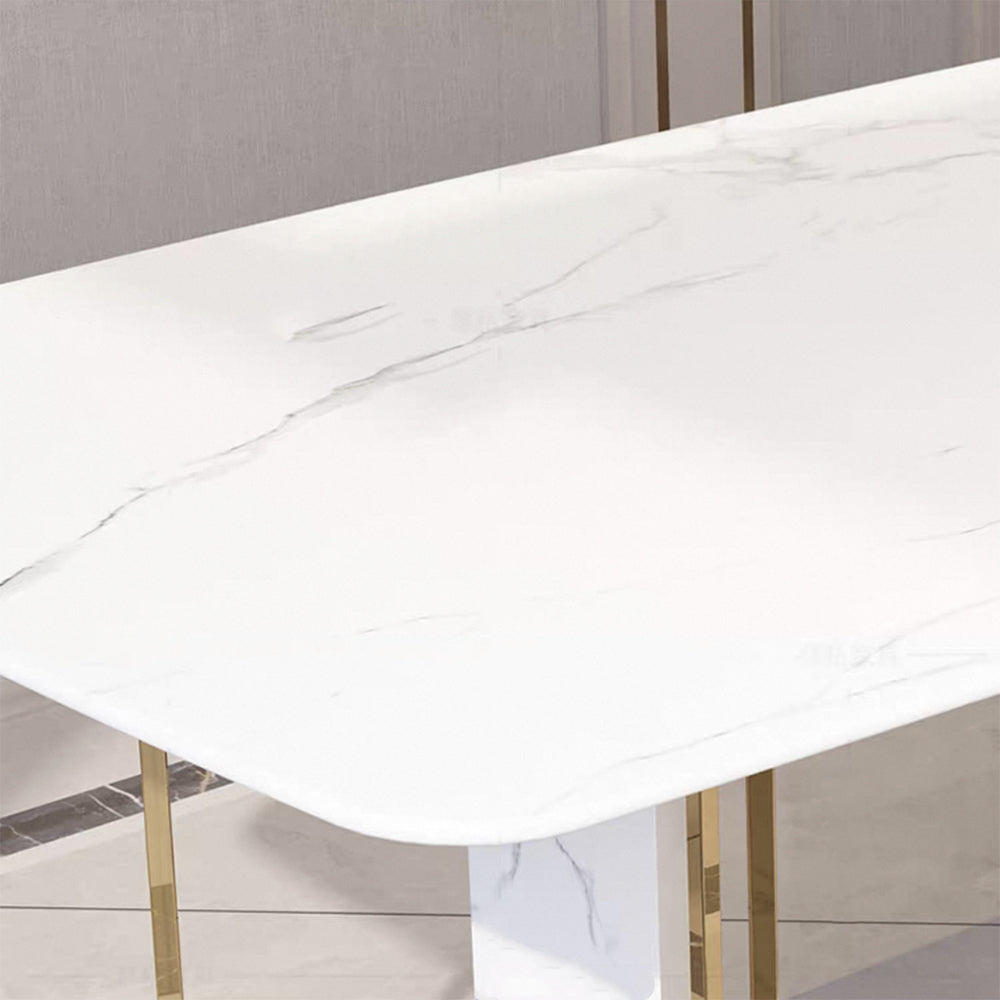 LUXORA DT1077 Style Stone Dining Luxury Sintered 130-140-160-180cm Light Table