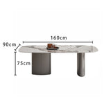 LIVARA DT1078 Dining Stone Sintered Minimalist 140-160-180-200cm Style Table
