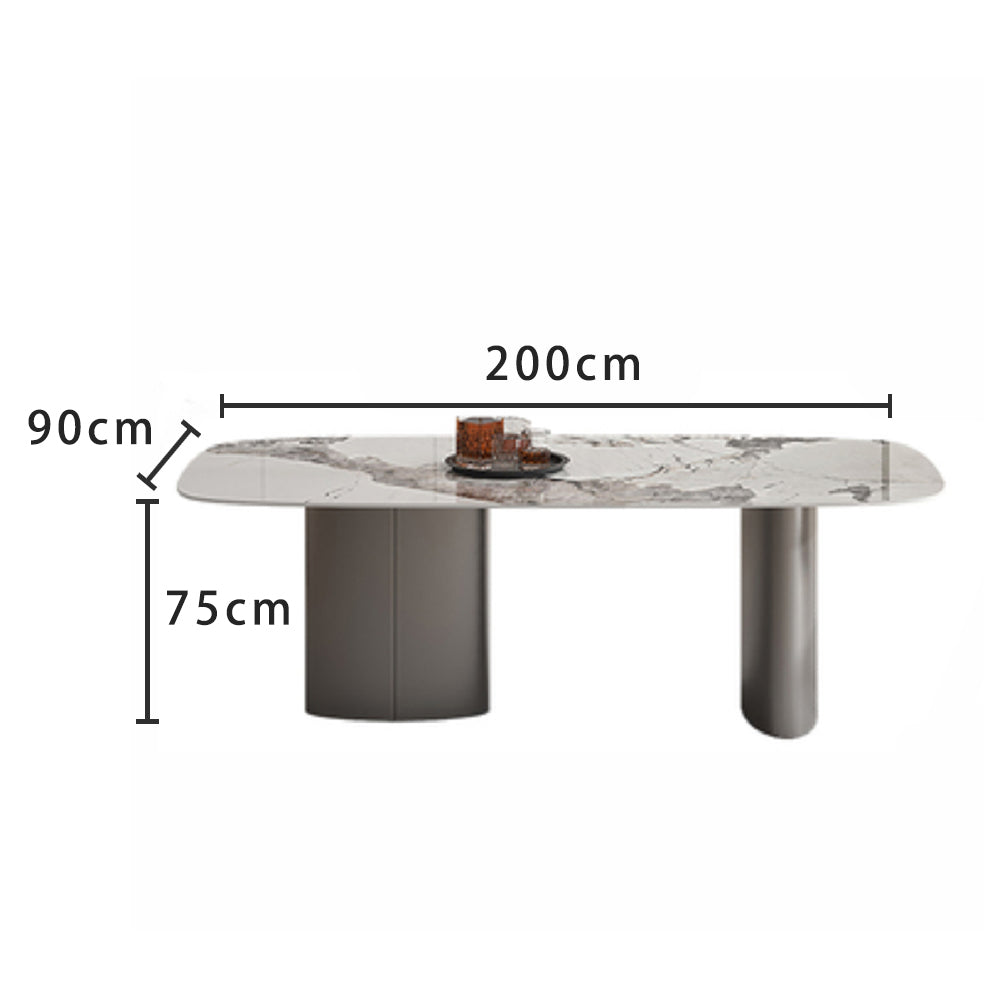 LIVARA DT1078 Dining Stone Sintered Minimalist 140-160-180-200cm Style Table