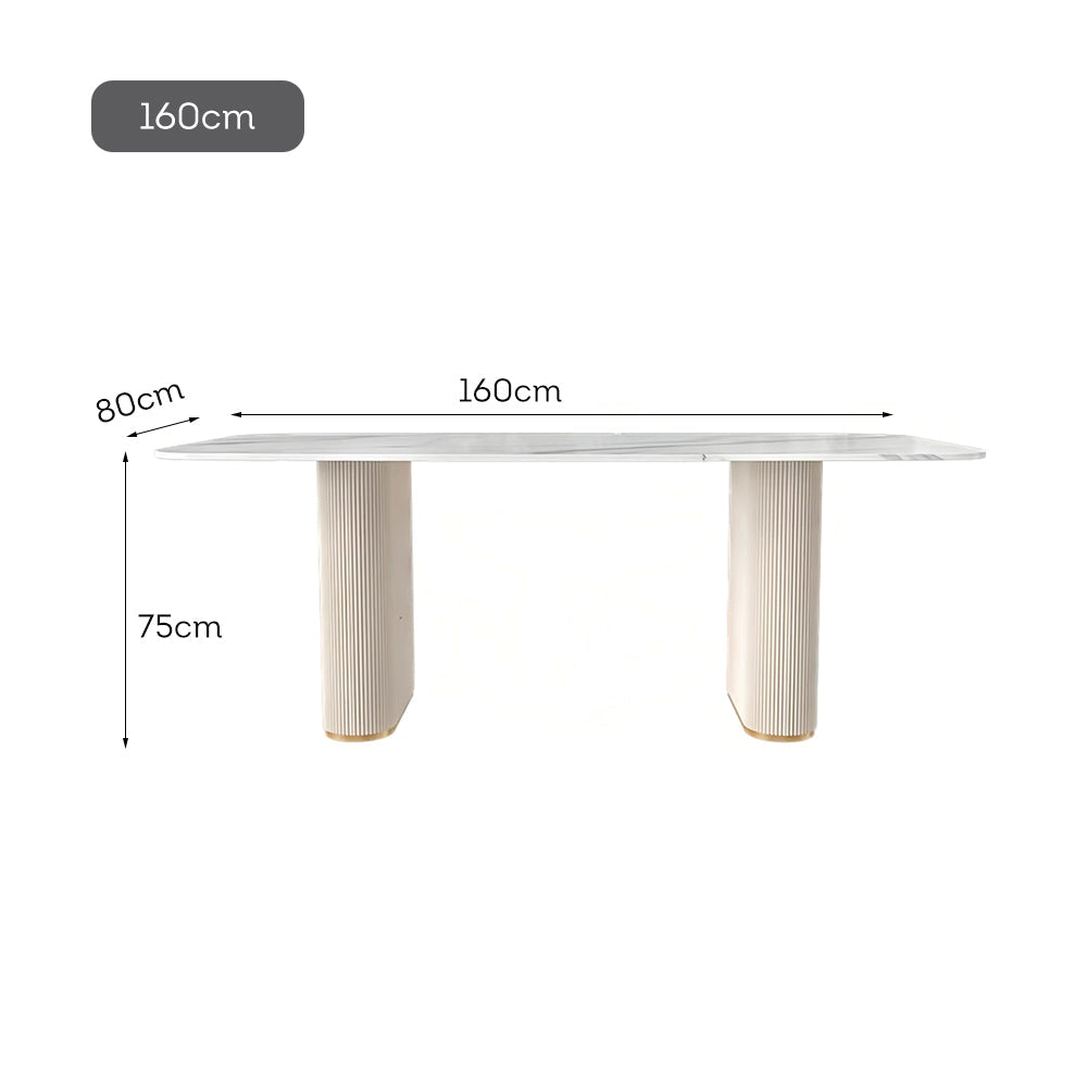 LUXORA DT1091 Length High-quality Dining Stone Sintered 140/160/180cm Table Tabletop