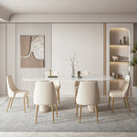LUXORA DT1091 Length High-quality Dining Stone Sintered 140/160/180cm Table Tabletop