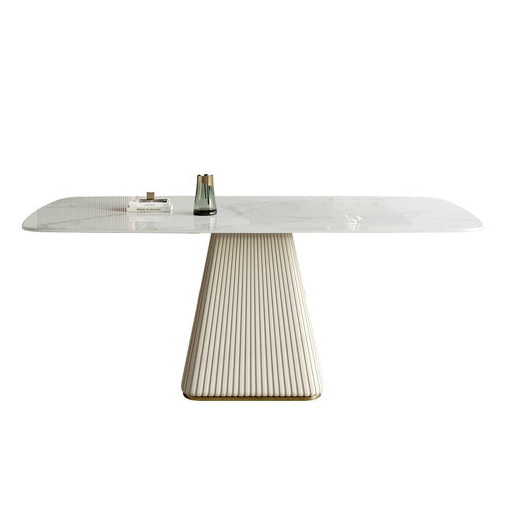 LUXORA DT1100 140/160/180cm Tabletop Steel Length Sintered Carbon Dining Table Stone Legs