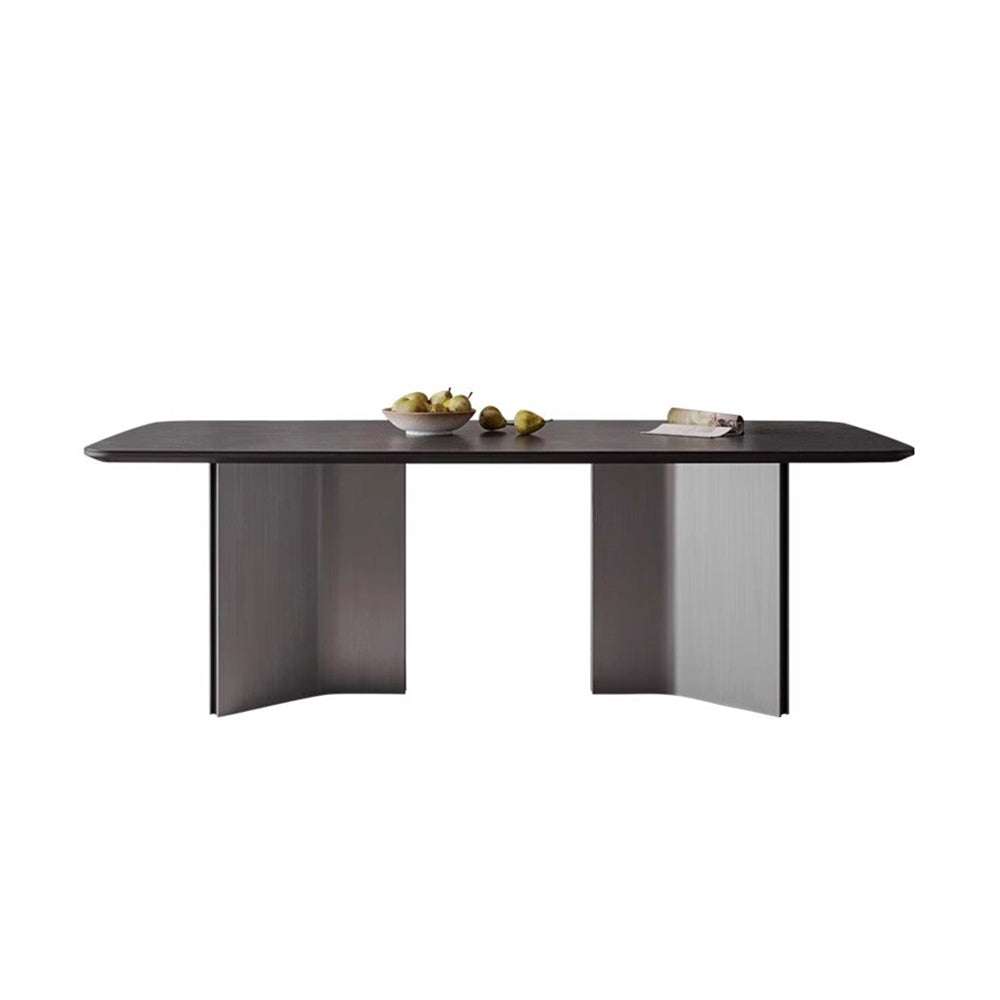 LUXORA DT1103 Length 140/160/180cm Steel Table Stone Carbon Dining Tabletop Sintered Legs