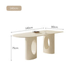 LUXORA DT1104 Sintered Tabletop Length 140/160/180cm Stone Dining Minimalist Table Style