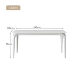 LIVARA DT1105 Steel Tabletop Dining 140/160/180cm Sintered Carbon Length Table Stone Legs