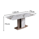 LUXORA DT1129 Light Stone Sintered 130-140-150-160cm Dining Luxury Style Table