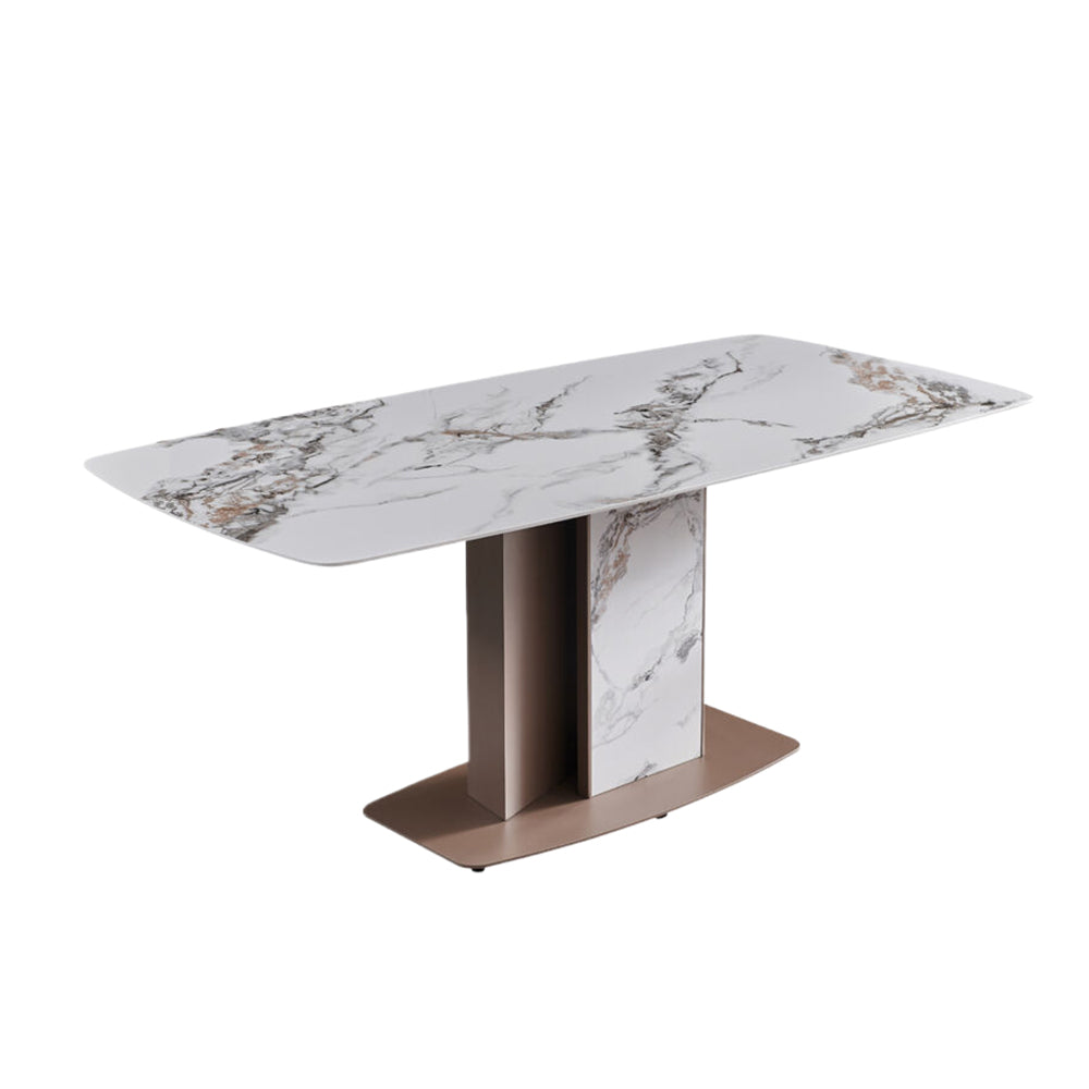 LUXORA DT1129 Light Stone Sintered 130-140-150-160cm Dining Luxury Style Table