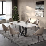LUXORA DT1134 Style Minimalist Sintered Stone 130-140-160-180cm Dining Table