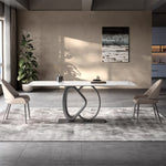 LUXORA DT1134 Style Minimalist Sintered Stone 130-140-160-180cm Dining Table