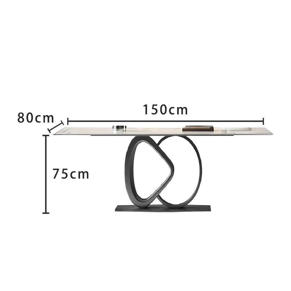 LUXORA DT1134 Style Minimalist Sintered Stone 130-140-160-180cm Dining Table