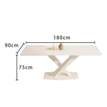 LIVARA DT1151 Minimalist 140-160-180cm Style Dining Sintered Stone Table