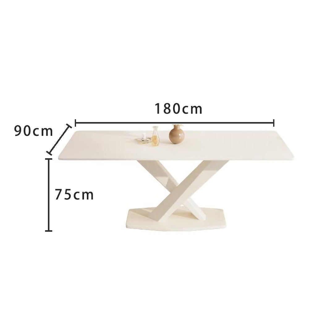 LIVARA DT1151 Minimalist 140-160-180cm Style Dining Sintered Stone Table