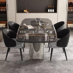 LUXORA DT1157 Tempered Glass Minimalist Dining Style 160-180-200cm Table