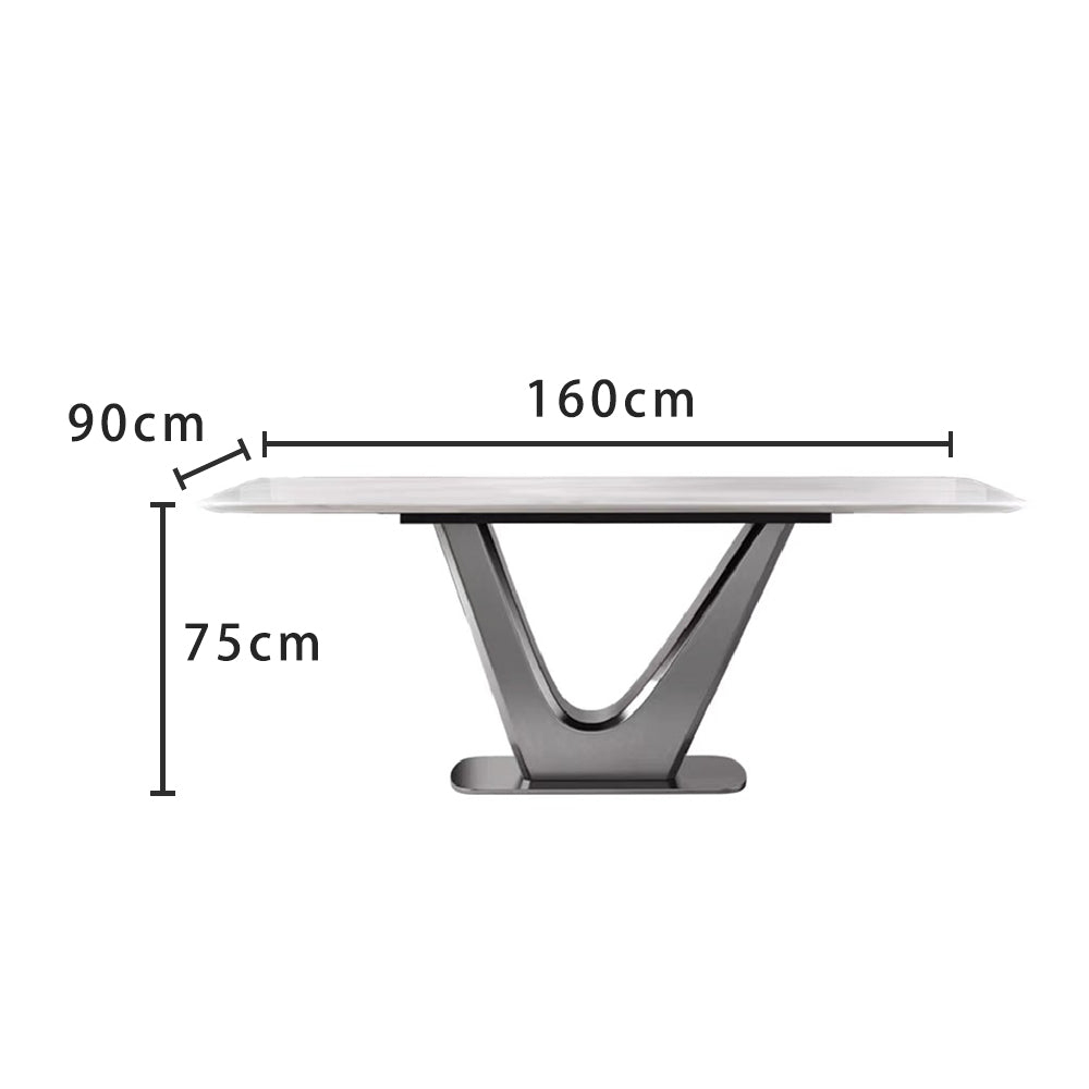 LUXORA DT1161 Style Dining 130-140-160-180cm Stone Sintered Minimalist Table