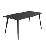 LIVARA DT1162 Sintered Stone 130-140-160-180cm Minimalist Dining Style Table-Black