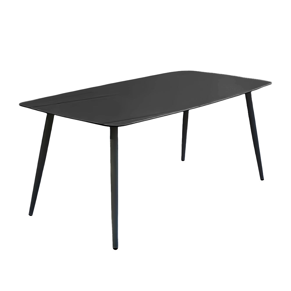 LIVARA DT1162 Sintered Stone 130-140-160-180cm Minimalist Dining Style Table-Black