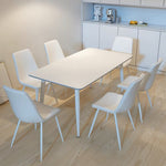 LIVARA DT1162 Dining Style Minimalist Stone Sintered 130-140-160-180cm Table-White
