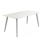 LIVARA DT1162 Dining Style Minimalist Stone Sintered 130-140-160-180cm Table-White
