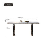 LIVARA DT1174 Length Thickness 140/160/180cm Stone Sintered Tabletop Dining 12mm Table