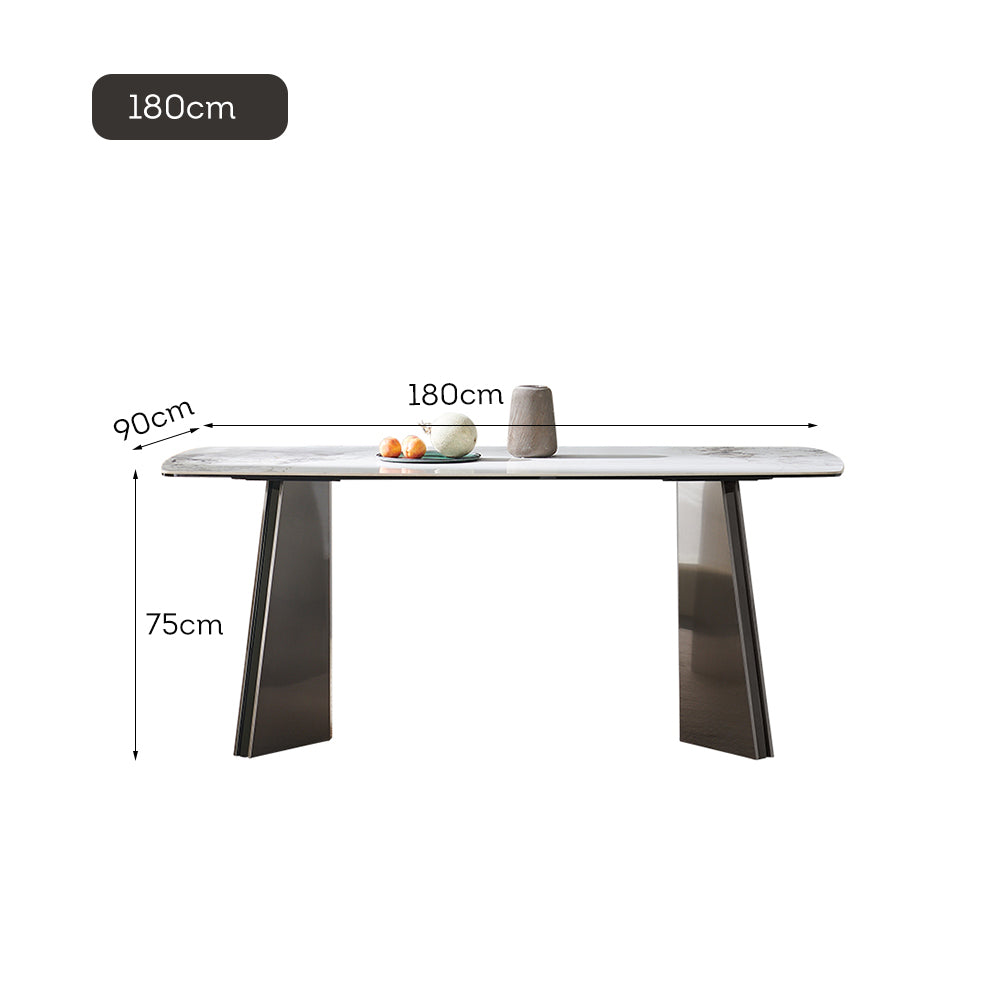 LIVARA DT1173 12mm Tabletop Length Stone Sintered 140/160/180cm Dining Thickness Table