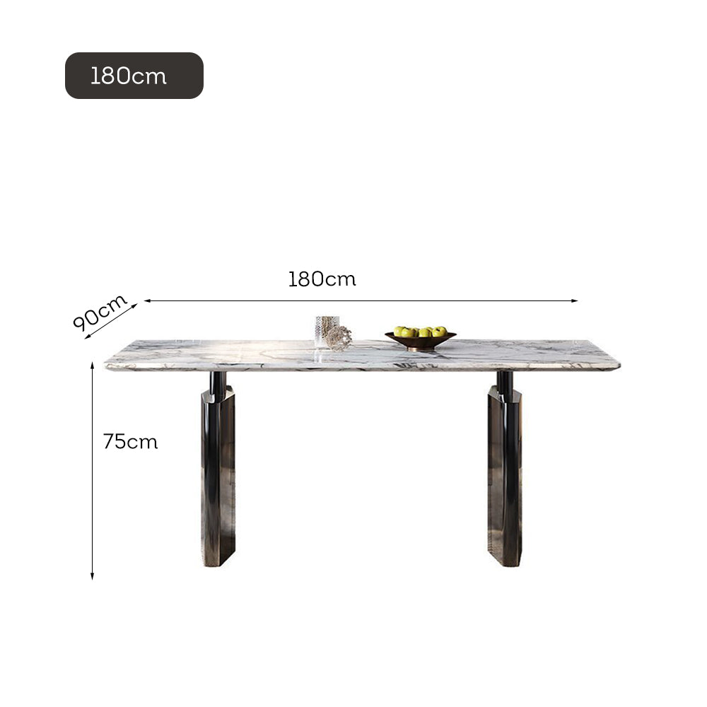 LIVARA DT1174 Length Thickness 140/160/180cm Stone Sintered Tabletop Dining 12mm Table