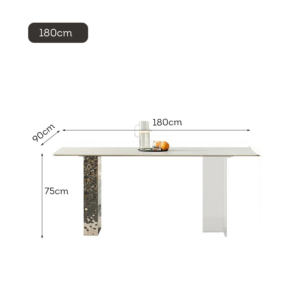 LIVARA DT1175 Dining 140/160/180cm Thickness Stone Tabletop 12mm Sintered Length Table