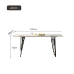 LIVARA DT1176 Sintered Dining Tabletop 140/160/180cm Length Stainless Thickness Table 12mm Steel Stone Frame