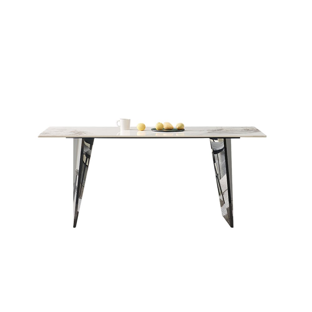 LIVARA DT1176 Sintered Dining Tabletop 140/160/180cm Length Stainless Thickness Table 12mm Steel Stone Frame