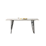LIVARA DT1176 Sintered Dining Tabletop 140/160/180cm Length Stainless Thickness Table 12mm Steel Stone Frame
