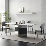 LUXORA DT1177 Tabletop 12mm Thickness Sintered Length 140/160/180cm Dining Stone Table