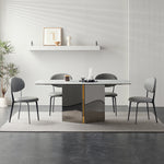 LUXORA DT1177 Tabletop 12mm Thickness Sintered Length 140/160/180cm Dining Stone Table
