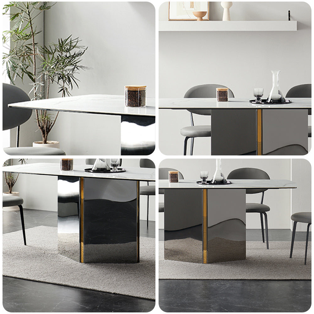 LUXORA DT1177 Tabletop 12mm Thickness Sintered Length 140/160/180cm Dining Stone Table