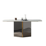LUXORA DT1177 Tabletop 12mm Thickness Sintered Length 140/160/180cm Dining Stone Table