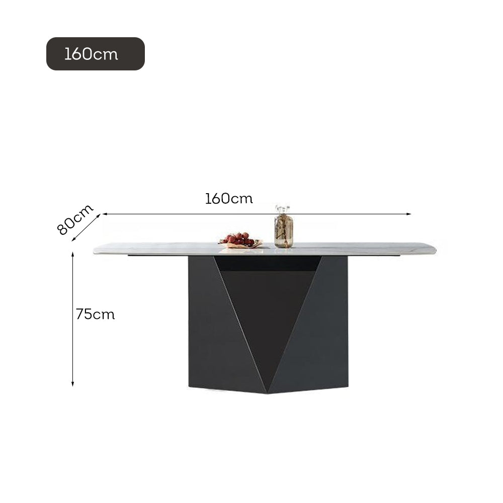 LUXORA DT1178 Sintered Stone 12mm 140/160/180cm Length Dining Thickness Tabletop Table