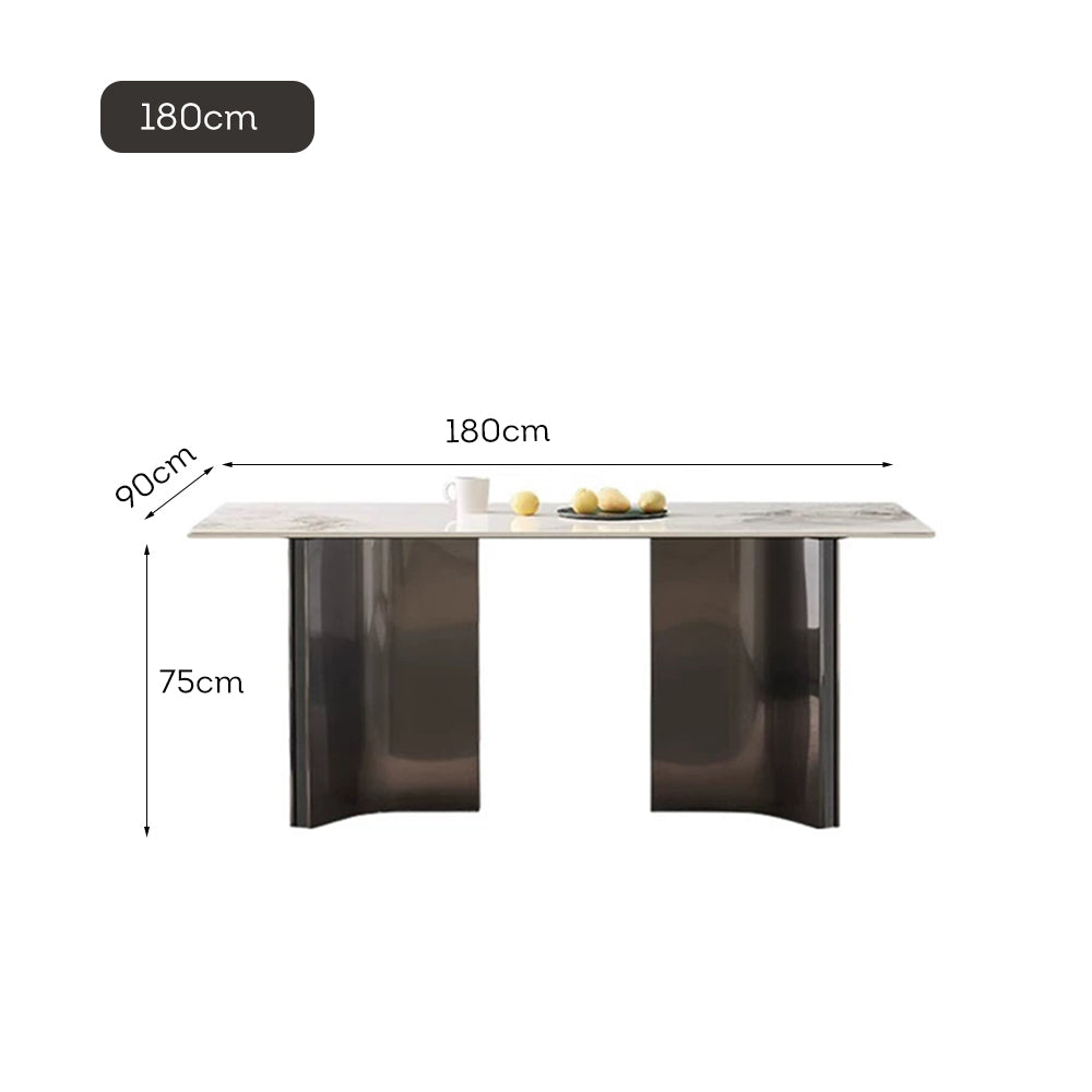 LUXORA DT1180 Stone Tabletop 12mm Thickness Dining Sintered Length 140/160/180cm Table