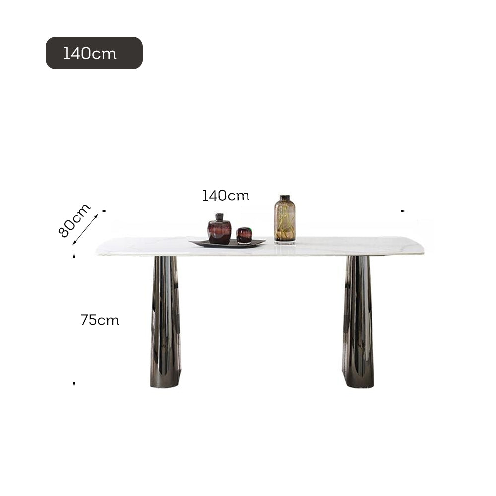 LIVARA DT1183 Stone Sintered Thickness Tabletop 12mm Length Dining 140/160/180cm Table