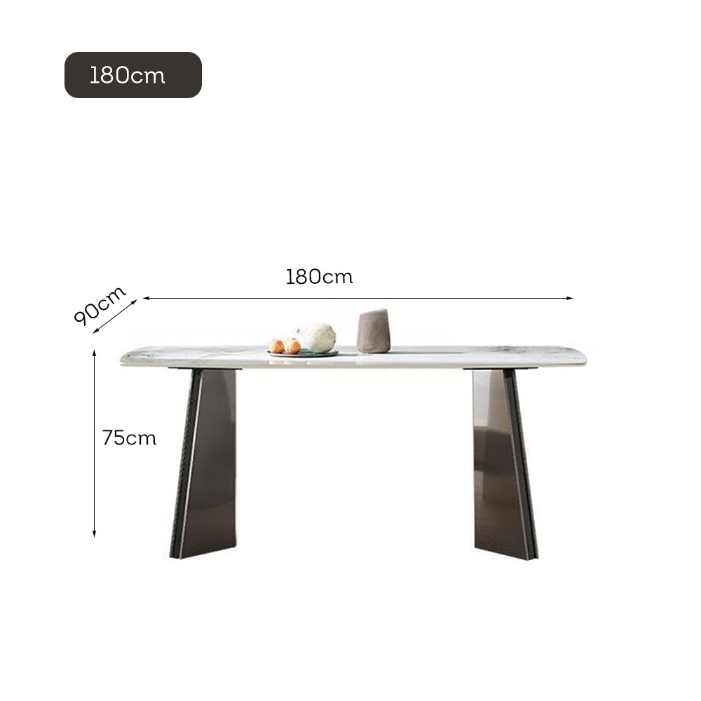 LIVARA DT1186 Dining Length Stone 140/160/180cm Tabletop Sintered Thickness 12mm Table