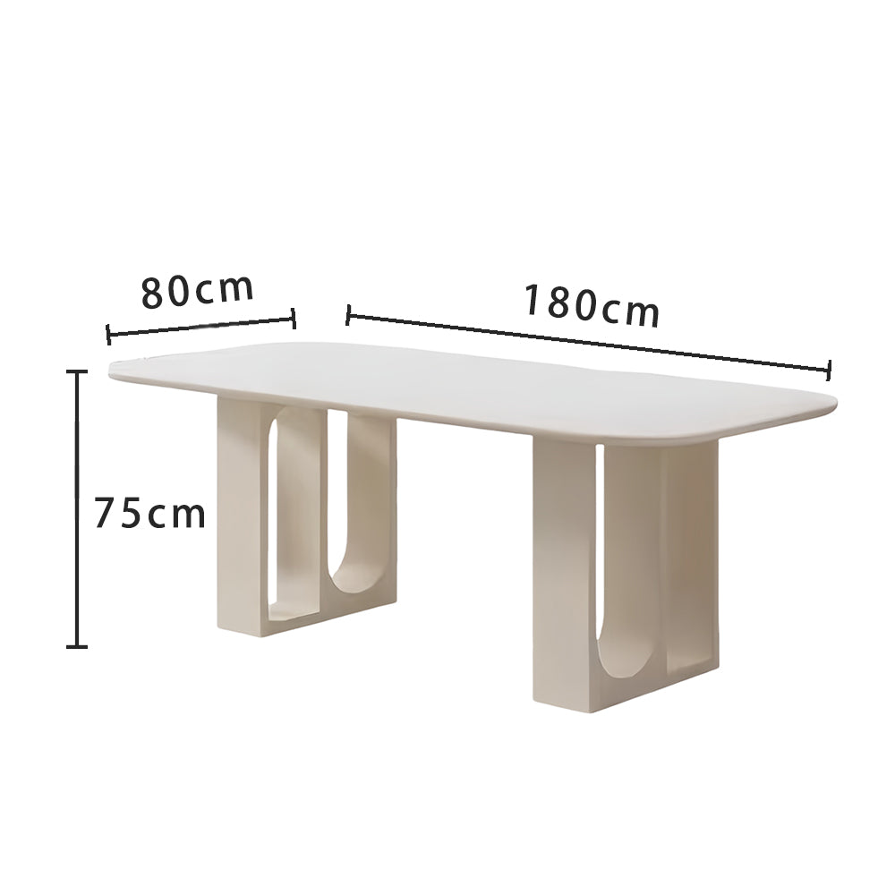 LUXORA DT1199 Stone Style Dining Minimalist Sintered 140-160-180cm Table