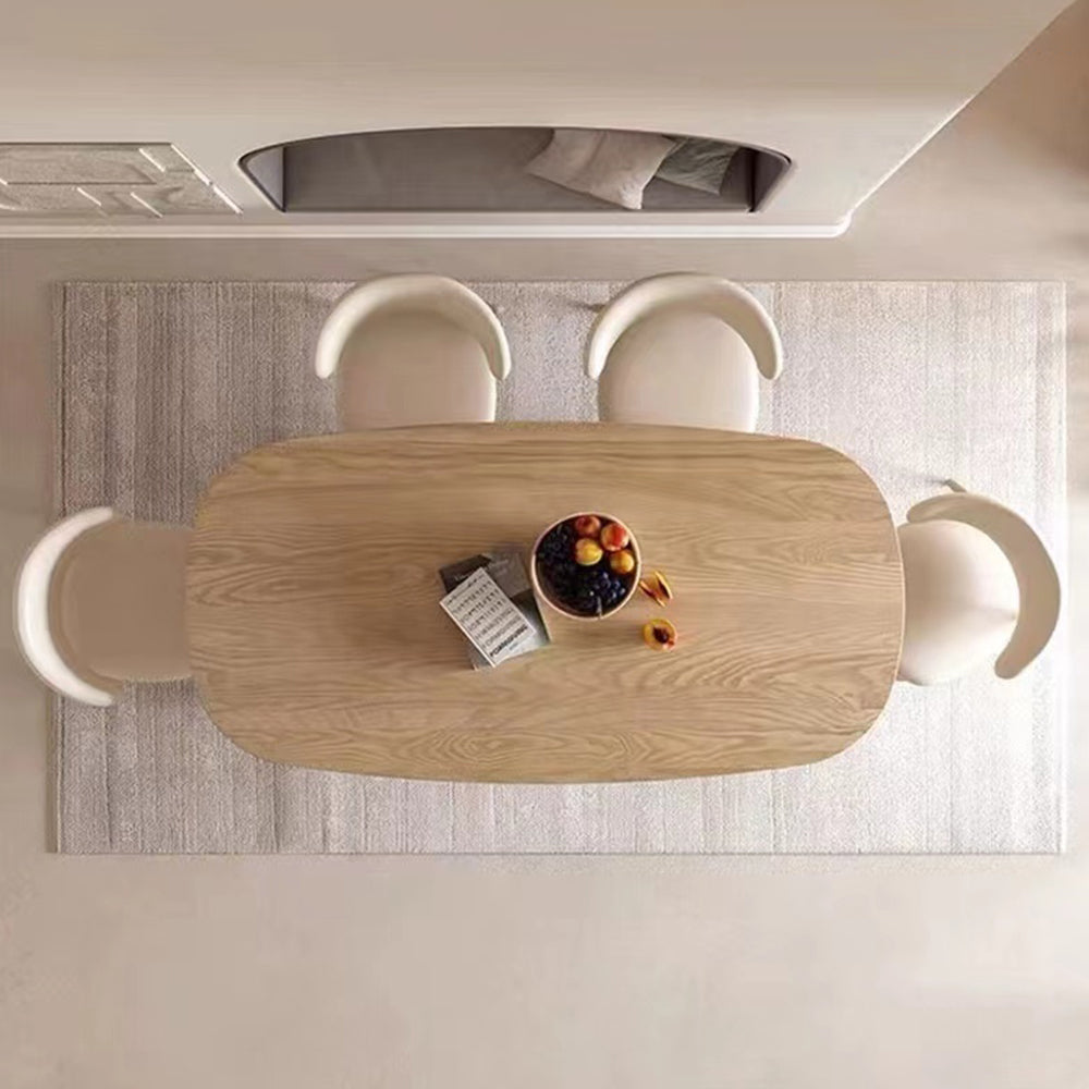 LUXORA DT1204 Length 140/160/180cm Steel Dining Wood Tabletop Solid Stainless Table Frame