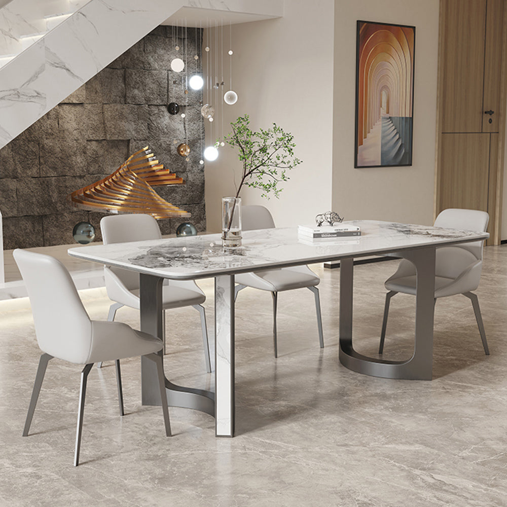 LUXORA DT1218 Dining Table 140/160/180cm Length Sintered Stone Tabletop