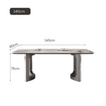 LUXORA DT1218 Dining Table 140/160/180cm Length Sintered Stone Tabletop