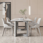 LUXORA DT1218 Dining Table 140/160/180cm Length Sintered Stone Tabletop