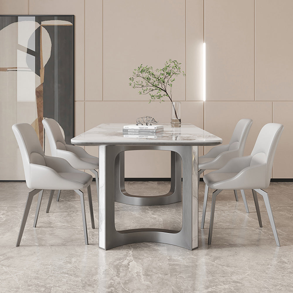 LUXORA DT1218 Dining Table 140/160/180cm Length Sintered Stone Tabletop