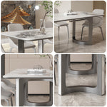 LUXORA DT1218 Dining Table 140/160/180cm Length Sintered Stone Tabletop